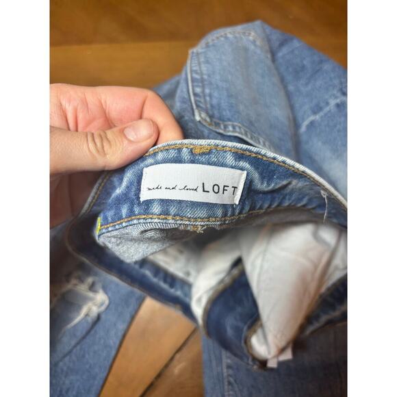 Loft jeans high waisted straight crop size 29 in excellent condition - Picture 8 of 13